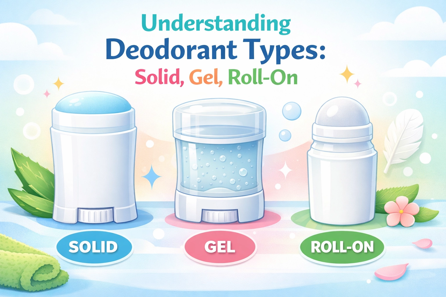 Understanding Deodorant Types: Solid, Gel, Roll-On