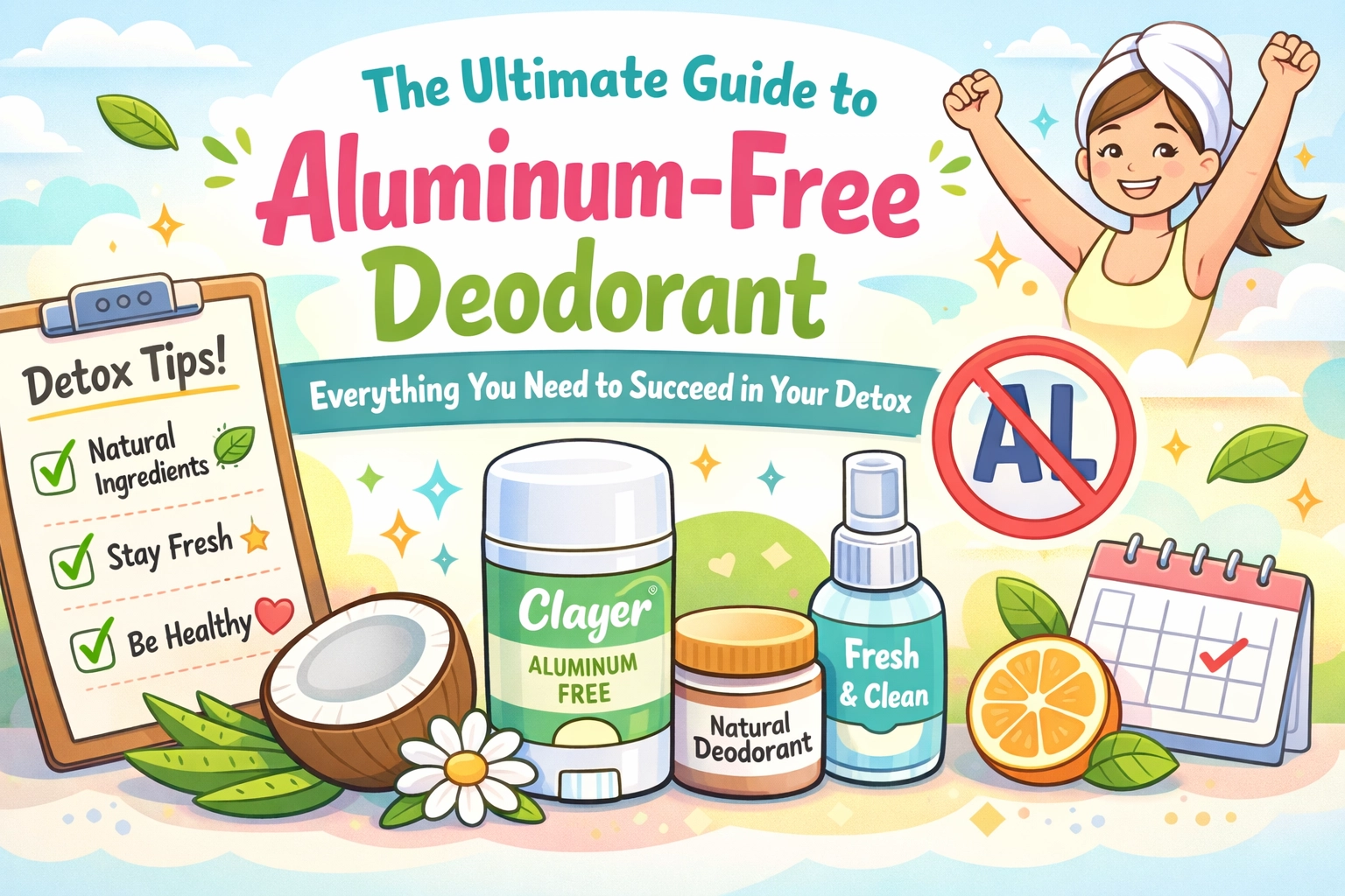 The Ultimate Guide to Aluminum-Free Deodorant: Everything You Need to Succeed in Your Detox
