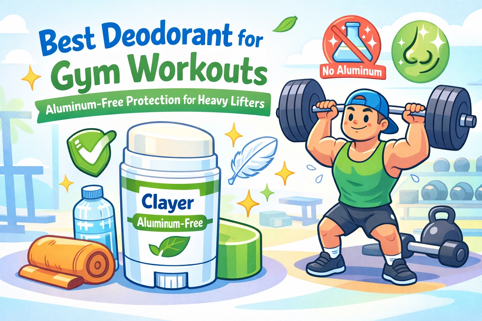 Best Deodorant for Gym Workouts: Aluminum-Free Protection for Heavy Lifters