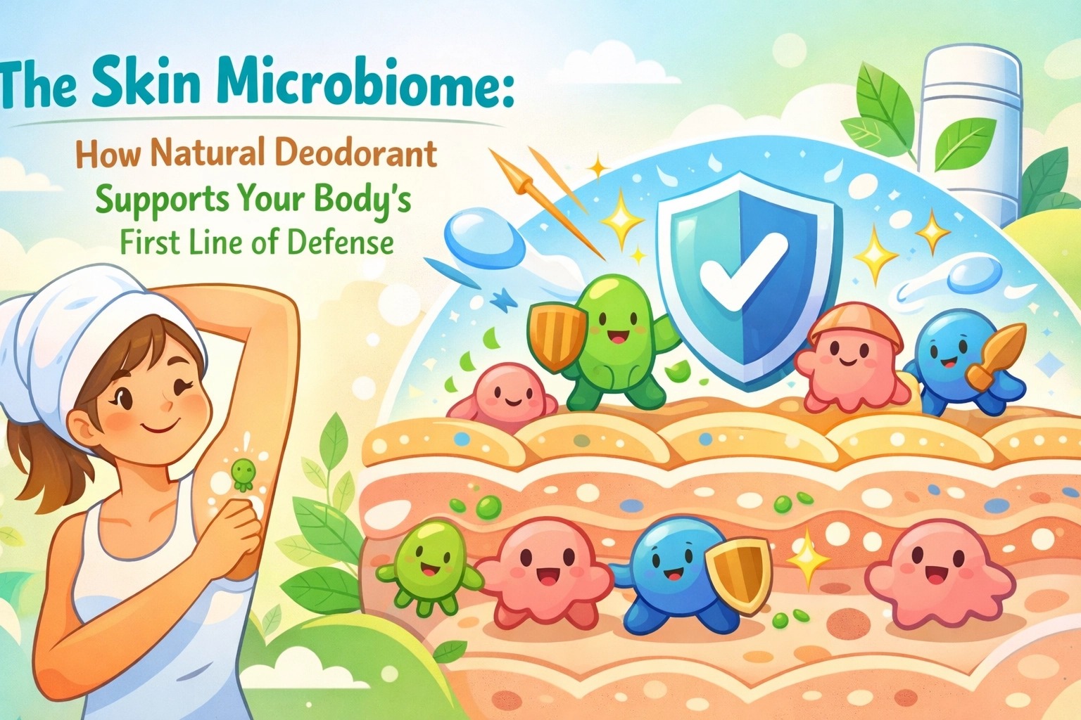 The Skin Microbiome: How Natural Deodorant Supports Your Body’s First Line of Defense