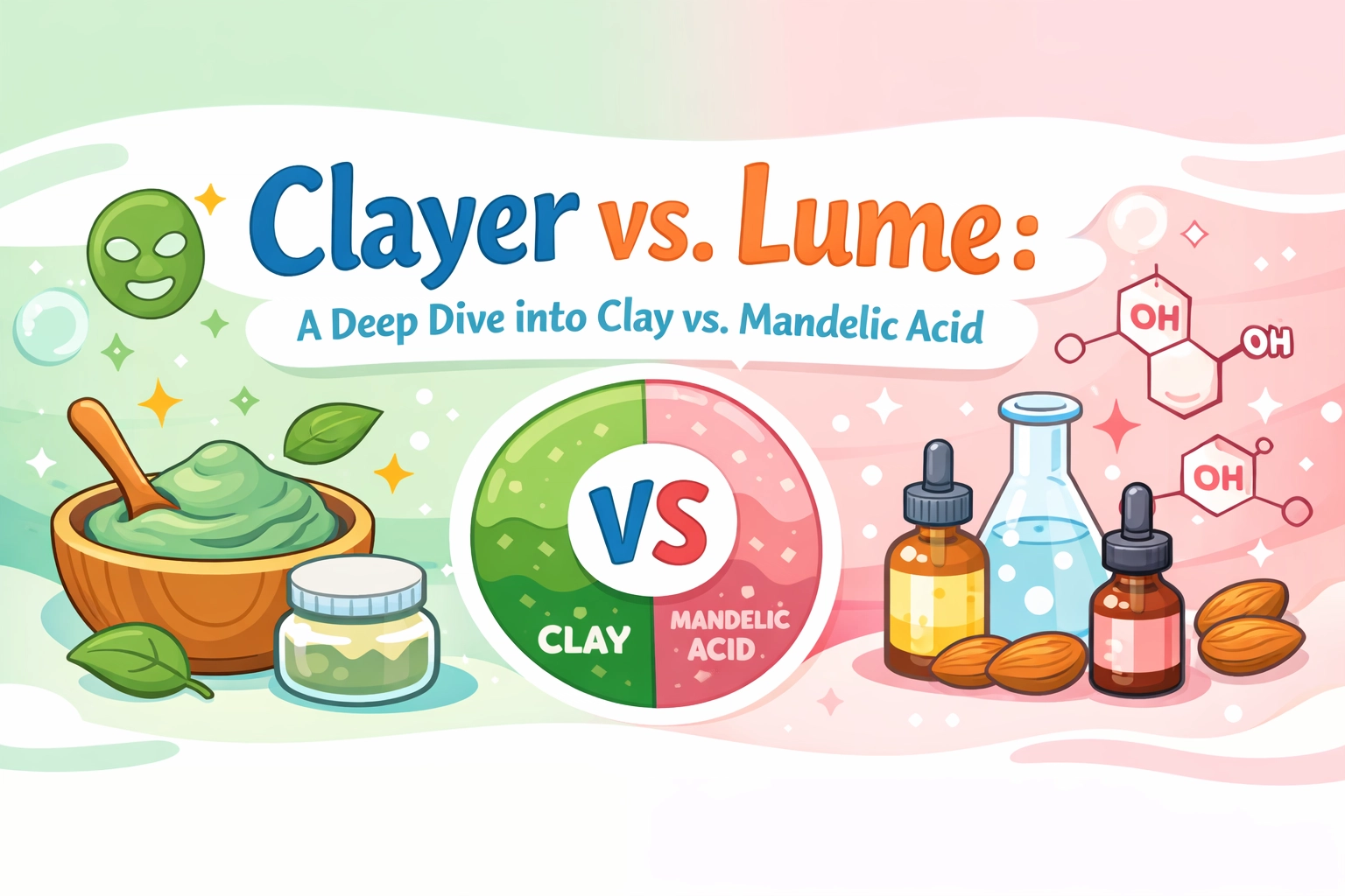 Clayer vs. Lume: A Deep Dive into Clay vs. Mandelic Acid
