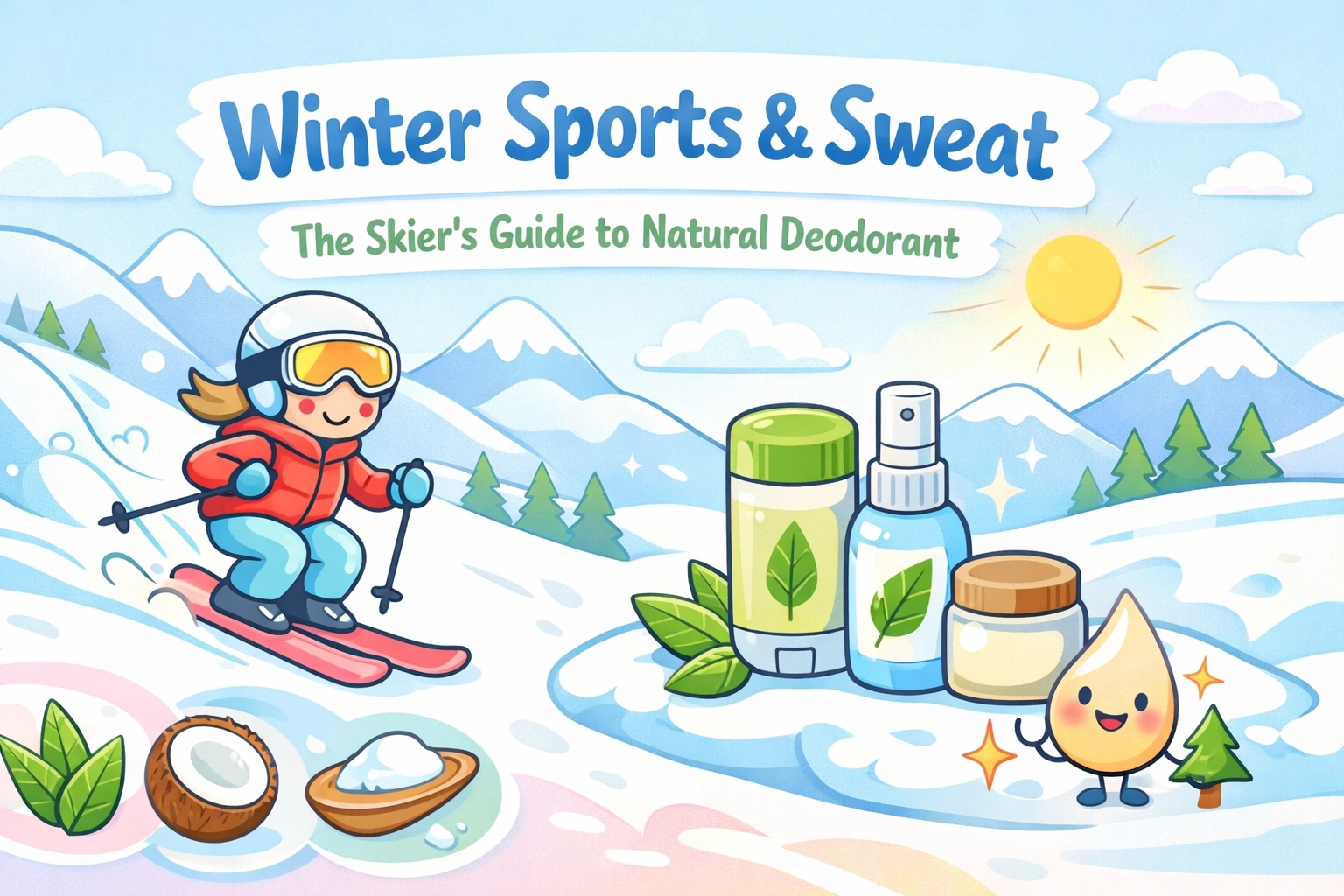 Winter Sports & Sweat: The Skier’s Guide to Natural Deodorant